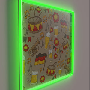 Brighten your space with vibrant Music & Beer Oktoberfest neon glow