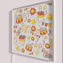 Load image into Gallery viewer, Vibrant Music and Beer Oktoberfest themed neon decor LED sign