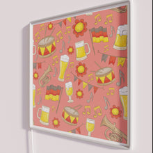 Load image into Gallery viewer, Vibrant Oktoberfest music and beer inspired peach RGB neon sign