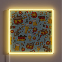 Load image into Gallery viewer, Vibrant RGB Neon Sign Depicting Oktoberfest Fun with Beer &amp; Music