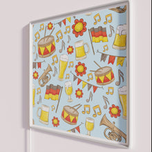 Load image into Gallery viewer, Vibrant Neon Oktoberfest Sign with Music and Beer Design Sky