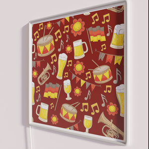 Vibrant RGB neon decor for music, beer, wine enthusiasts parties