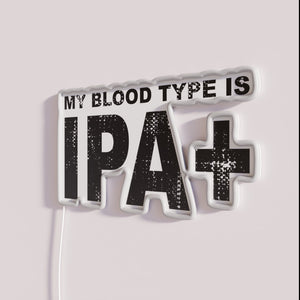 Quirky Home Decor Neon Sign Humorously Declaring Love for Craft IPAs
