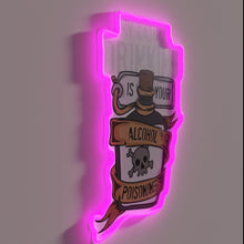Load image into Gallery viewer, Casual drinking essentials illuminated in vibrant RGB neon lighting glow