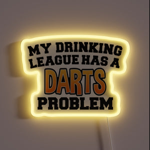 Add some humor to your game with this neon sign.