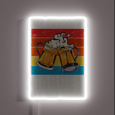 Brighten up your backyard with this vibrant beer garden sign