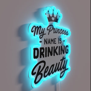 Personalized Neon Sign with Name and Glamorous Royal Theme Accent