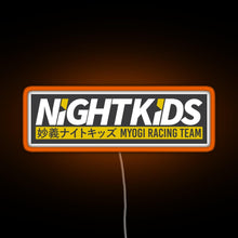 Load image into Gallery viewer, Myogi Night Kids RGB neon sign orange