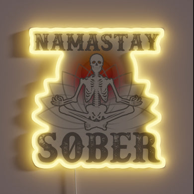 Recovery vibes in a fun, colorful, and bold neon sign