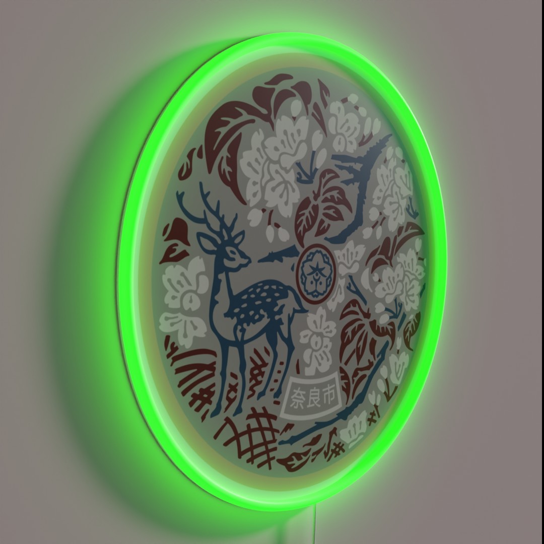 Rustic Rgb Nara Manhole Cover Rustic Rgb Led Sign – Neon Factory