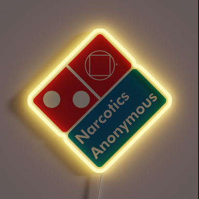 Narcotics Anonymous 12-Step Recovery Inspiration Neon Sign with Colorful Lighting