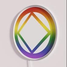 Load image into Gallery viewer, Narcotics Anonymous Rainbow Pride Symbolic Support and Recovery Inspiration Neon Sign
