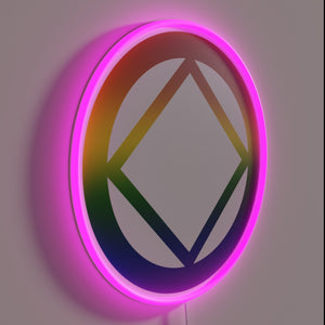 Neon Narcotics Anonymous Rainbow Pride Symbol Support Recovery Home Decor Sign