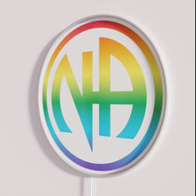 Load image into Gallery viewer, Neon Pride Support Sign for LGBTQ+ Addiction Recovery and Sobriety