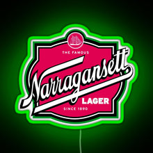 Load image into Gallery viewer, Narragansett Harpoon RGB neon sign green