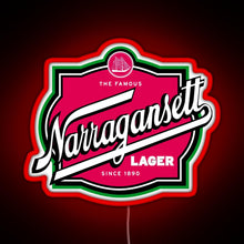 Load image into Gallery viewer, Narragansett Harpoon RGB neon sign red