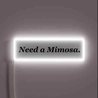 Brighten up your brunch with this fun Mimosa RGB sign