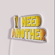 Load image into Gallery viewer, Eye-catching neon bar decor with humorous beer lover theme statement.