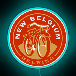 New Belgium Brewing RGB neon sign lightblue 