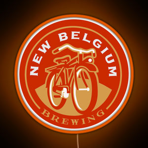 New Belgium Brewing RGB neon sign orange