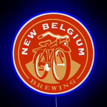 Load image into Gallery viewer, New Belgium Brewing RGB neon sign blue