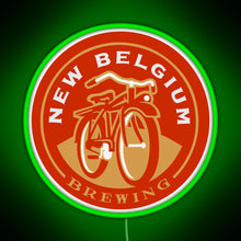Load image into Gallery viewer, New Belgium Brewing RGB neon sign green