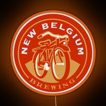 Load image into Gallery viewer, New Belgium Brewing RGB neon sign orange