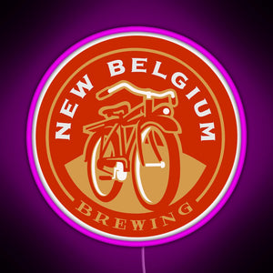 New Belgium Brewing RGB neon sign  pink