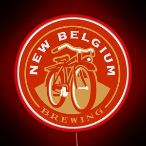 New Belgium Brewing RGB neon sign red