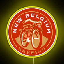Load image into Gallery viewer, New Belgium Brewing RGB neon sign yellow
