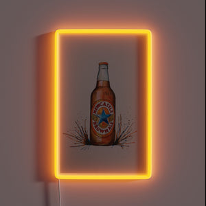 Vibrant LED Sign Illuminates Passion for Newcastle Brown Ale Beer Lovers