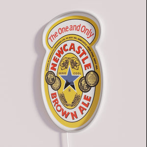 Eye-catching RGB LED Neon Bar Sign for Newcastle Brown Ale Fans