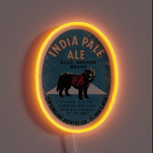 Load image into Gallery viewer, Vibrant blue anchor neon sign with RGB lighting effect