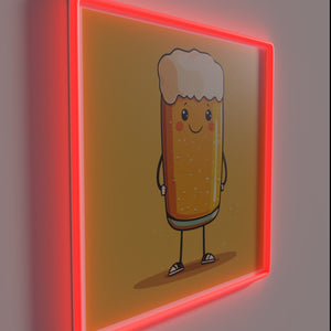 Vibrant LED neon sign perfect for craft beer enthusiasts decor.