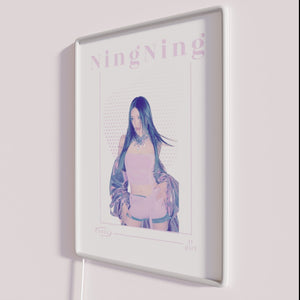 Add vibrant K-pop themed style with this pink neon sign.