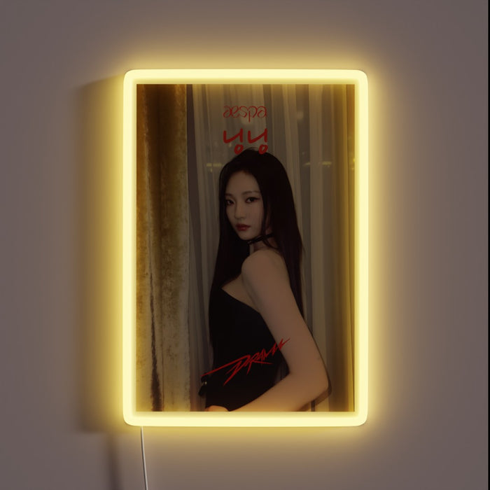 Ning Ning Drama RGB Neon Sign with Vibrant Colorful Light Effects.