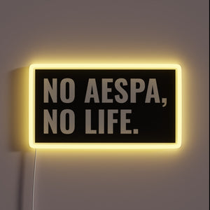 Aesthetic Aespa Neon Sign for K-Pop Fans with Color Changing