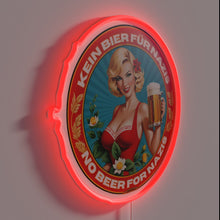 Load image into Gallery viewer, Prohibition on Nazi ideology with bold, anti-fascist neon signage.
