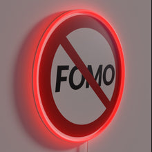 Load image into Gallery viewer, No Fear of Missing Out Retro Vibes with Neon Lighting