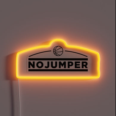 Brighten up your space with this vibrant No Jumper logo