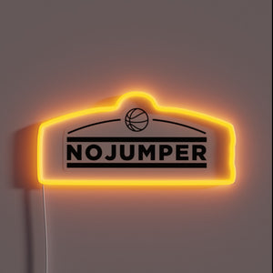 Brighten up your space with this vibrant No Jumper logo