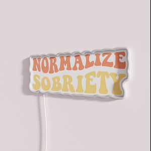 Recovery Motivation Neon Sign with Vibrant RGB Color Scheme Options