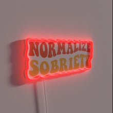 Load image into Gallery viewer, Recovery in vibrant colors with Normalize Sobriety IV RGB LED glow.