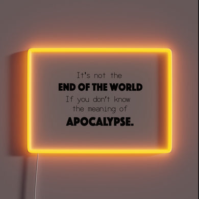 Hope in Dark Times with Vibrant Endless Rainbow Color Neon Sign