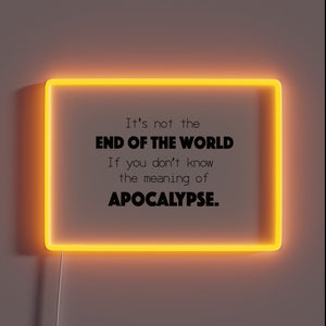 Hope in Dark Times with Vibrant Endless Rainbow Color Neon Sign