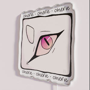 Modern observer's studio decor with vibrant RGB color change technology.