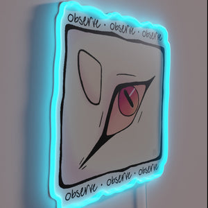 Observer of life's colors with vibrant RGB LED light glow