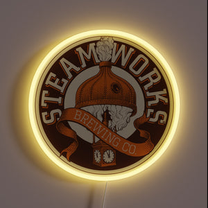 Offcial Brewing Steamworks custom neon sign