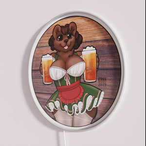 Vibrant RGB Neon Sign for Oktoberfest Amber Ale Beer Enthusiasts