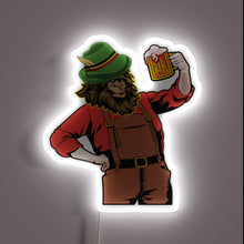 Load image into Gallery viewer, Colorful neon sign celebrating German beer culture and mythical creatures.